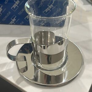 13 piece Zepter International tea pot, 6 plates/ 6 teacups All New